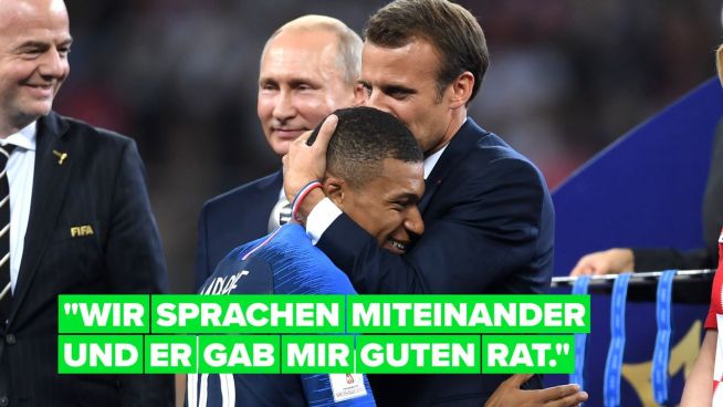 Sogar Frankreichs Präsident Macron versuchte, Mbappé zum Bleiben zu überreden